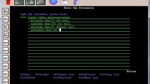 AS/400 & IBM i SQL Create Table 1