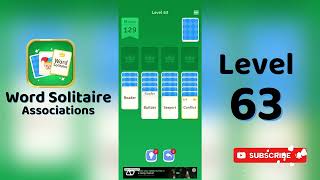 Word Solitaire Level 63 Answer 🃏 | Solitaire Associations: Words