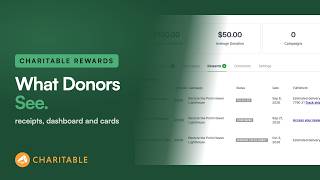 What Your Donor Sees: Rewards on Receipts and the Donor Dashboard (Charitable)