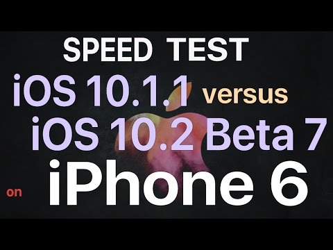 iPhone 6 : iOS 10.1.1 vs iOS 10.2 Beta 7 / Public Beta 7 Speed Test Build