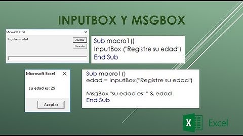 MACRO 3 | INPUTBOX Y MSGBOX OPERACIONES MATEMATICAS |MS EXCEL
