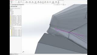 Checking fit before cutting metal using SolidWorks circular array + section tool. 