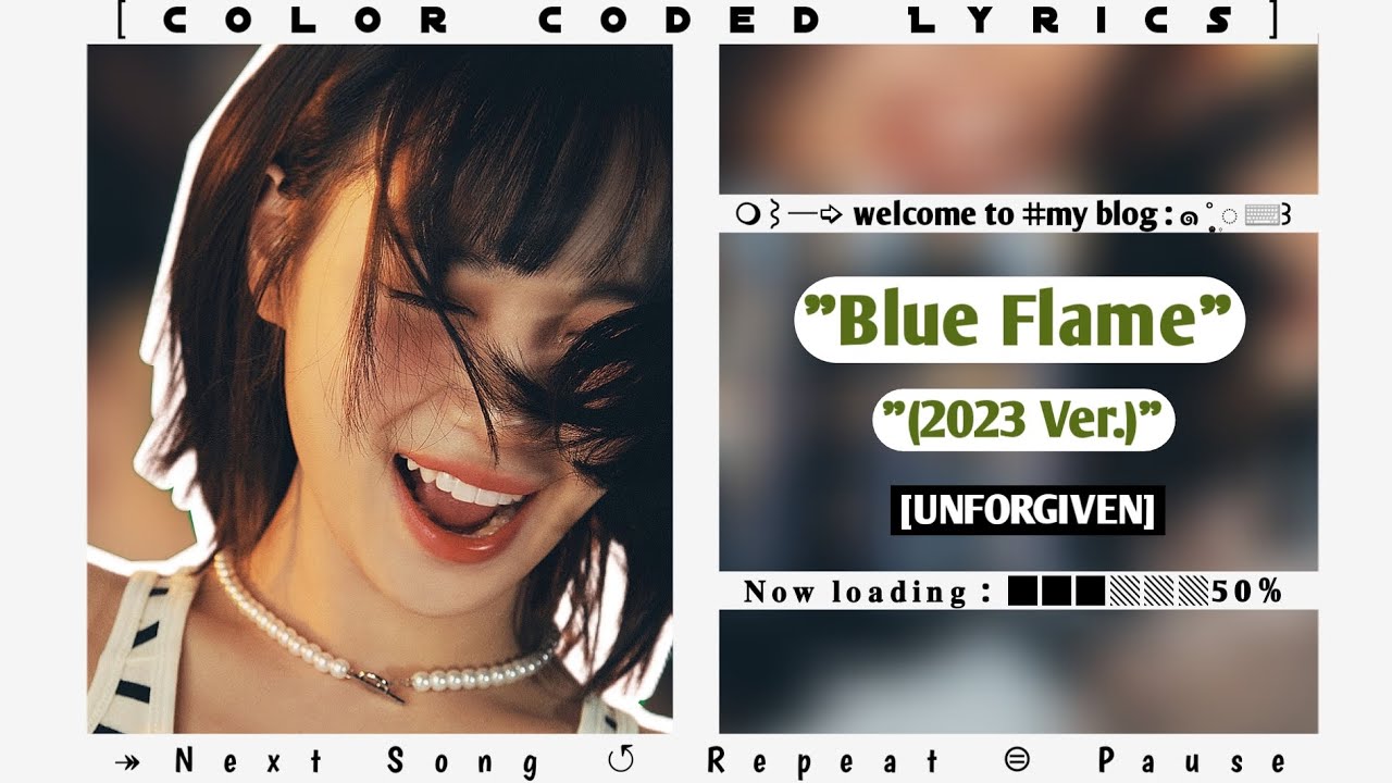 LE SSERAFIM (르세라핌) "Blue Flame (2023 Version)" Color Coded Lyrics