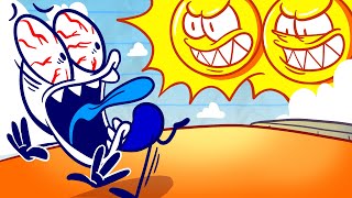 Been There Sun That Pencilmation Cartoons