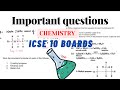 ICSE 10 important questions l chemistry ICSE 10 boards🌟