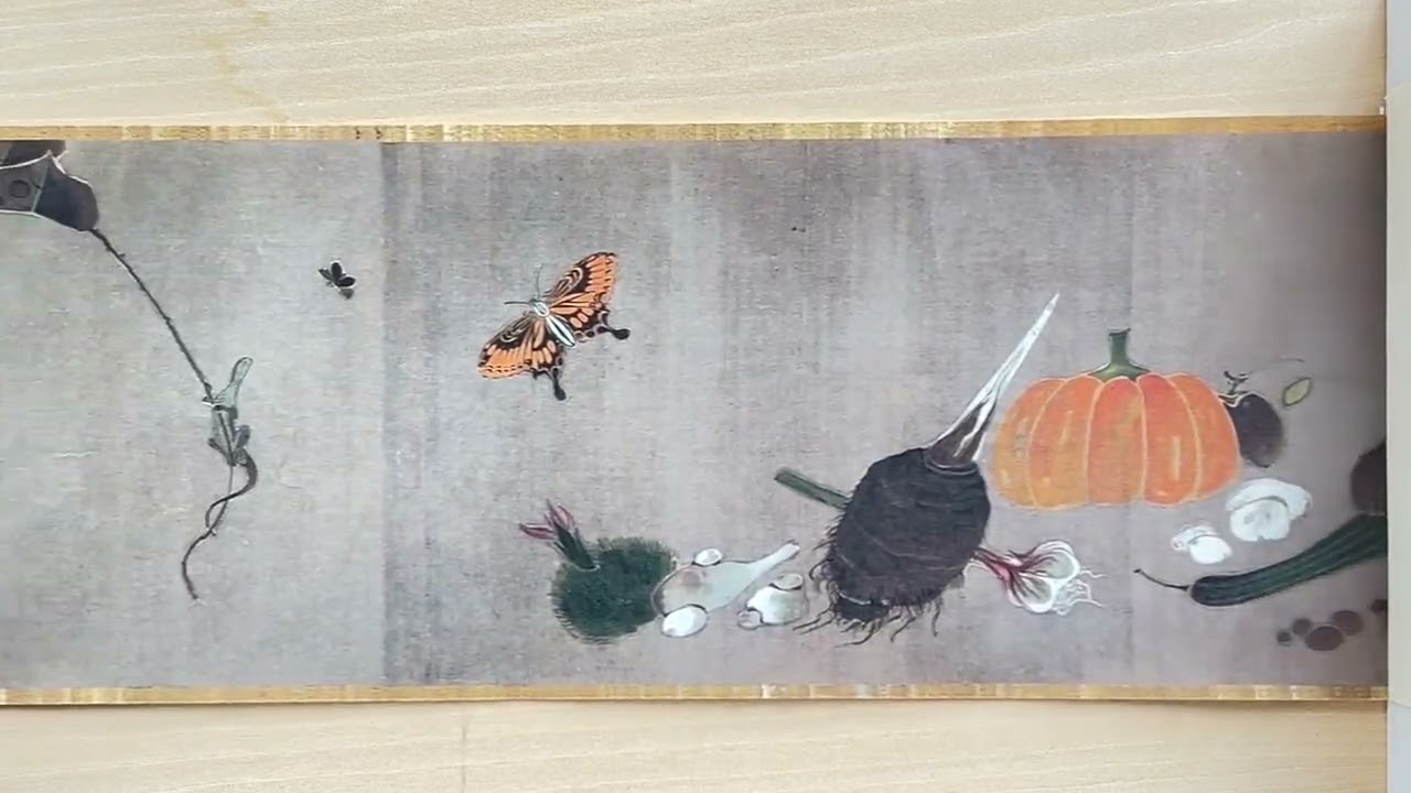 縮小絵巻物〈重文 菜蟲譜〉伊藤若冲京都便利堂オンラインショップ