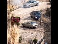 James Bond - No Time To Die: Second Unit filming car/bike chase with Aston Martin DB5, Matera, Italy