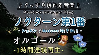 ノクターン 第1番／ショパン】オルゴール 1時間連続【睡眠用BGM・途中