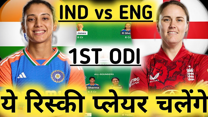 IN W vs EN W Today Match Prediction | India Women vs England Women 1st ODI Match Dream11 Prediction