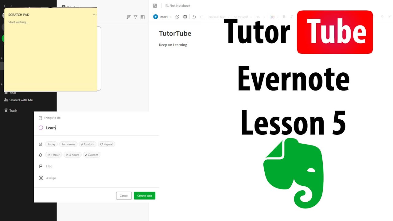 Evernote Tutorial - Lesson 5 - Creating Notebooks - YouTube
