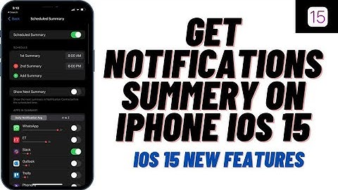 How To Setup Notifications Schedule Summary On iPhone !! iOS 15 New Features