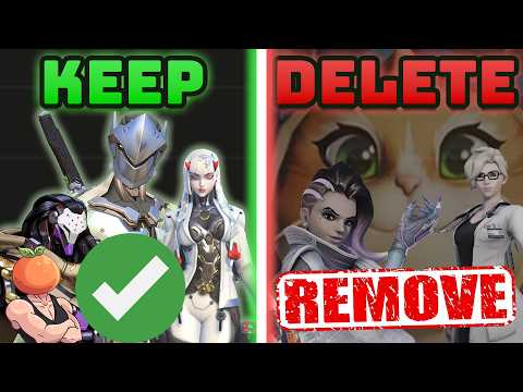 I Deleted 32 Overwatch Heros....(Here's who survived)
