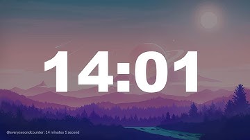 14 minutes 1 second [841 secs] clock timer countdown || Alarm Focus || Chill Music