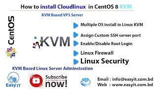 How to install Cloud Linux on CentOS 8 KVM | Easy IT