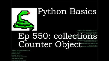 Python Basics Tutorial Collections Counter Object