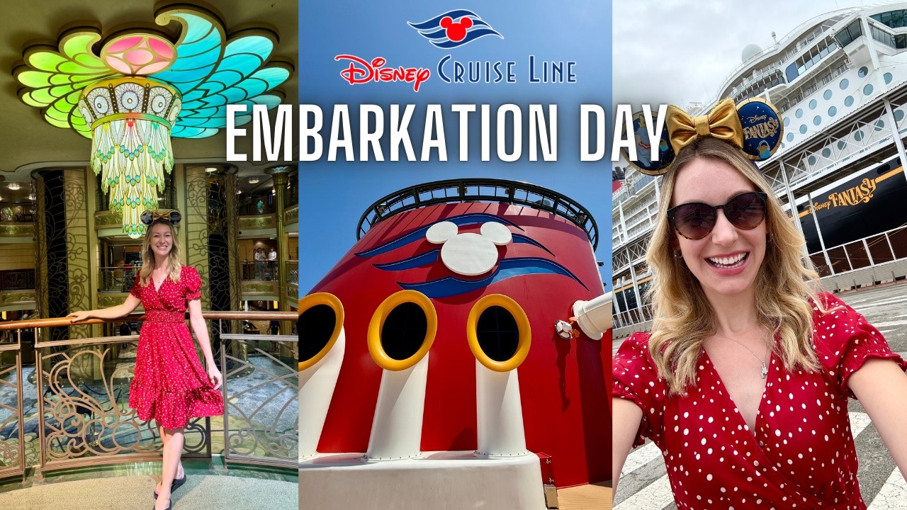 EMBARKATION DAY WITH KIDS 🚢 Disney Cruise Line 7 Night Western Europe from Barcelona DCL Fantasy