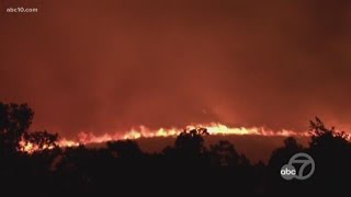 Merrill Fire forces evacuations in Moraga, CA where people have no power | PG&E Power Shutoffs