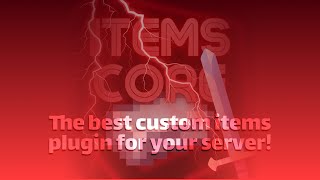 ItemsCore | Custom items plugin | Creating a custom Minecraft item with a prompt | Premium plugin
