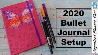 2020 Bullet Journal Setup | Easy Bullet Journal Setup | Minimal Bullet Journal Setup
