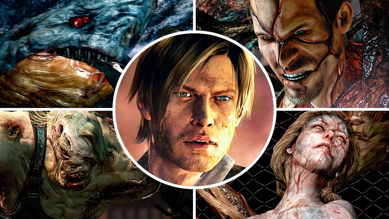 Resident Evil 6 – All Bosses (Leon Campaign) | 4K 60FPS Ultra HD – No Commentary