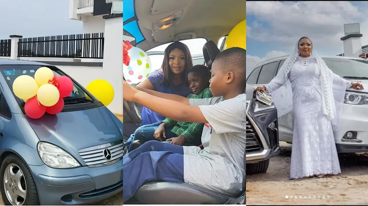 AGAIN! 13YR-OLD DAUGHTER OF ACTRESS LAIDE BAKARE SURPRISE BROTHER WITH A BENZ CAR ON HIS BIRTHDAY