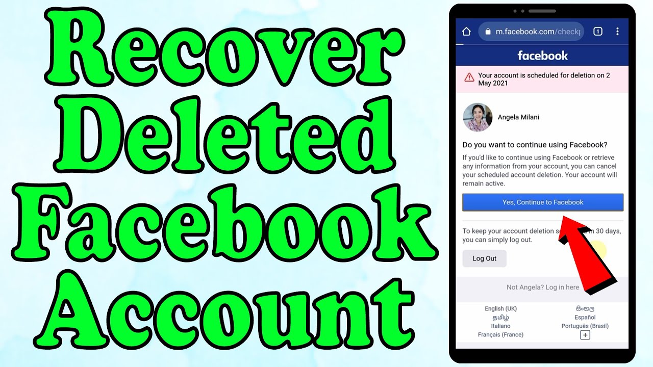 How To Recover Deleted Facebook Account Retrieve Reactivate Permanently Delete Facebook