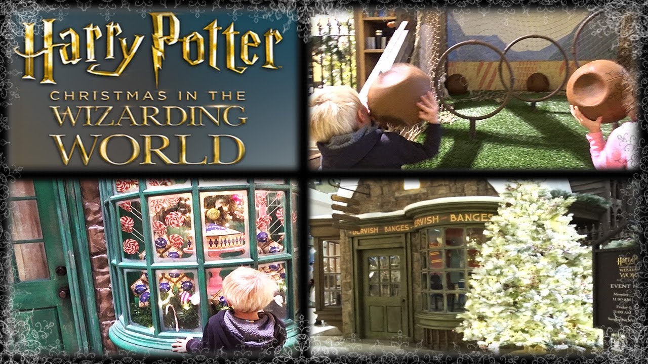 Harry Potter Christmas in the Wizarding World Village Shops at our Mall!