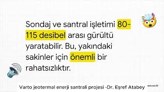 Varto jeotermal enerji santrali  çevre ve insan sağlığına etkileri -Dr  Eşref Atabey