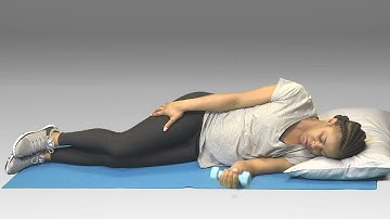 Sidelying Shoulder Internal Rotation with Dumbbell - HomeCEU