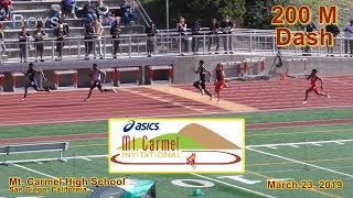2019 TF - Mt Carmel - 200 (Boys, All Heats)