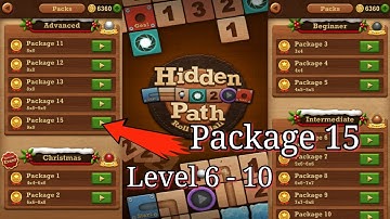 Roll the ball : hidden path || advanced || package 15 || Level 6, 7, 8, 9 & 10 || all Level