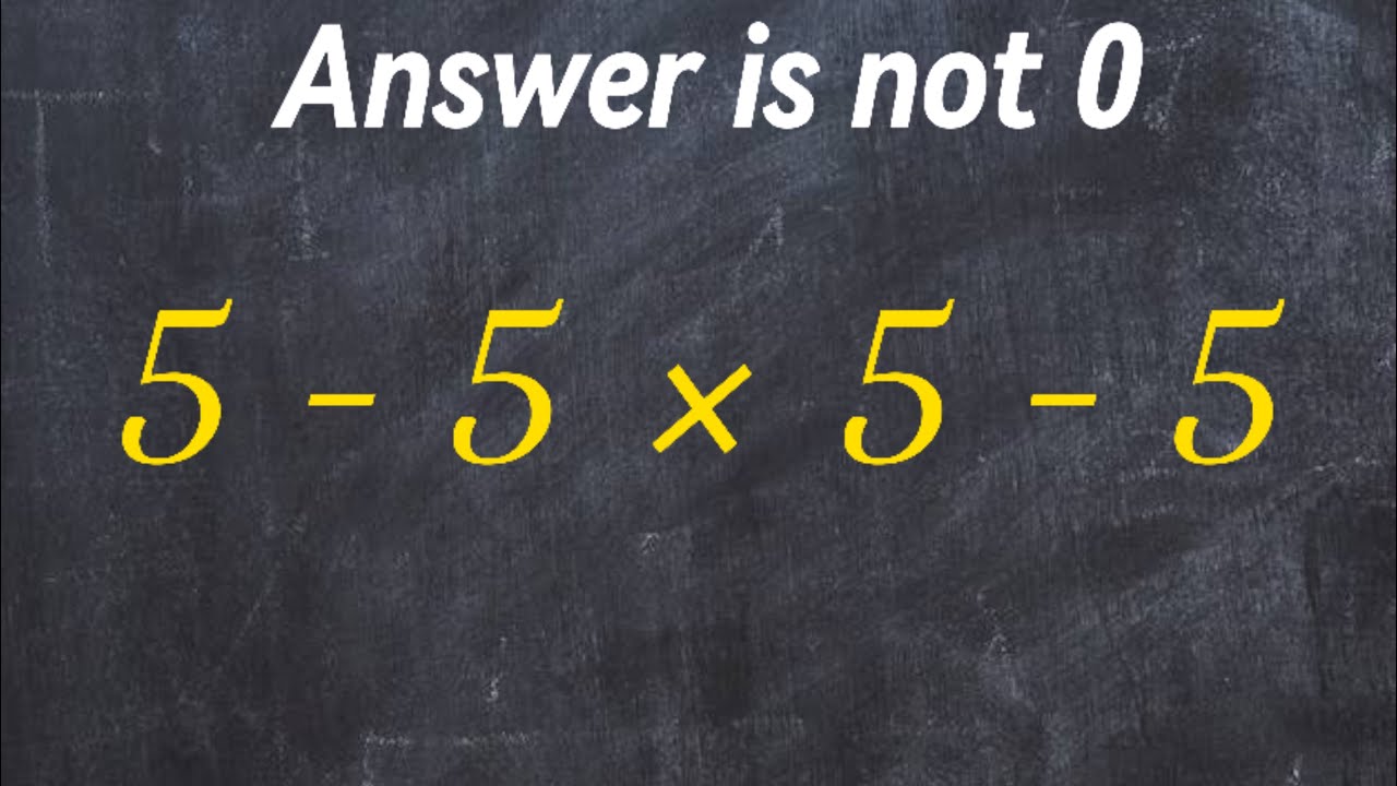 Most People Get This Simple Math Question Wrong!