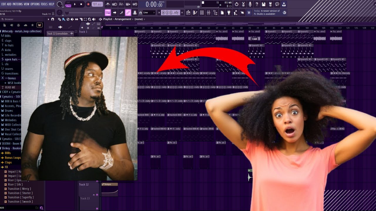 Making a Brazy Glo Lucki Type Beat | FL Studio Cookup
