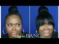INSTEAD OF CUTTING YOUR BANGS, TRY THIS!