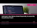 Anthropics New Mythos Model Reportedly Accessed By Unauthorized Users | AYTAS Tech Shorts