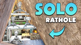 SOLO Building My Hidden RATHOLE Day 1 ARK