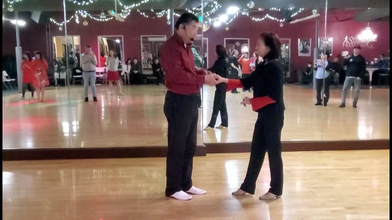 Andy and Virginia Hustle Dance Lesson at Starlite, Friday night, 02/20/2026