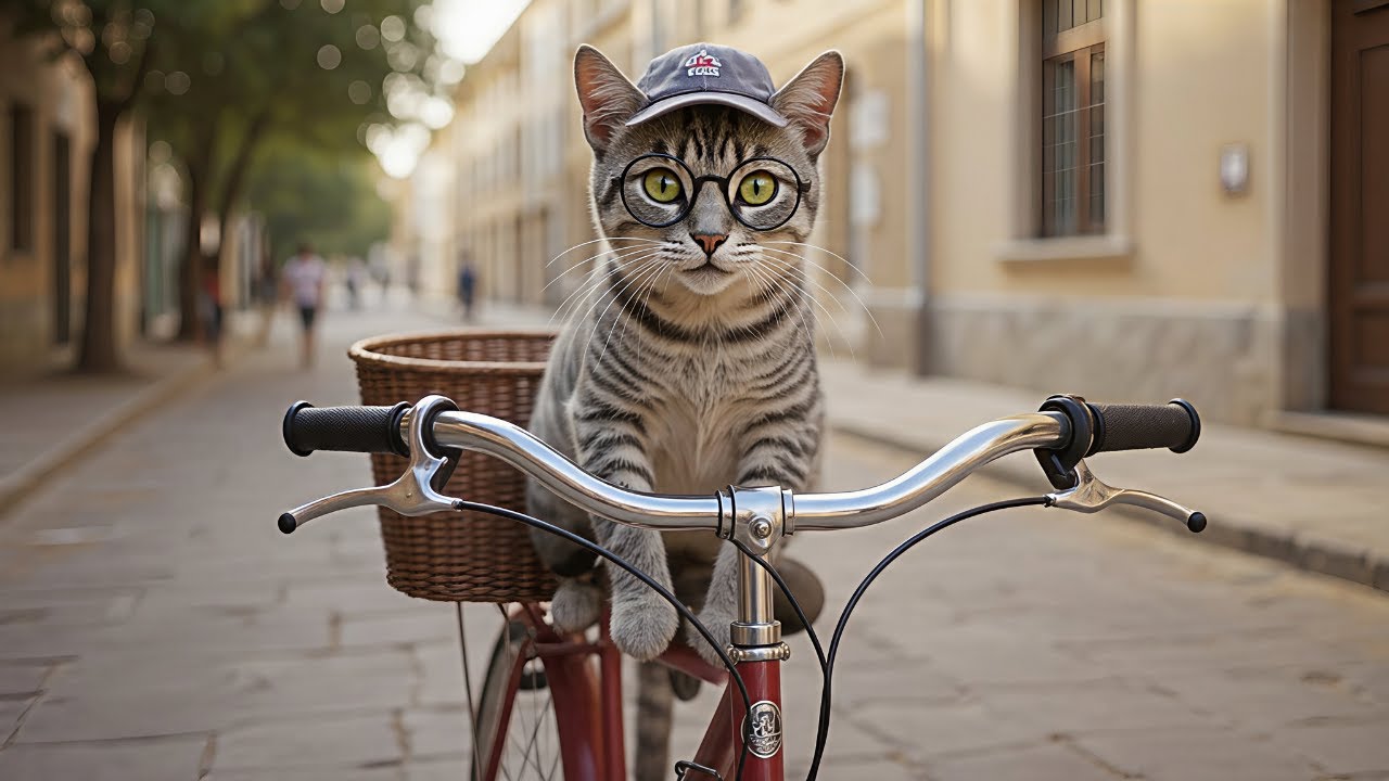 बिल्ली की साइकिल चली टन-टन 🚲 | Funny Kids Song Hindi | Kids Story AI