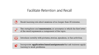 Training & Development - Lecture 5 - Design of the Learning Event - Deliver Instruction