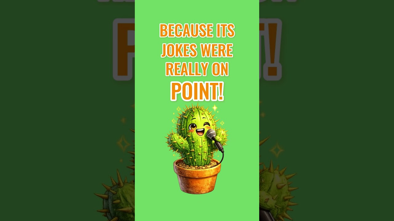 On Point!  | Funny Cactus Joke | Plant Jokes Book - YouTube