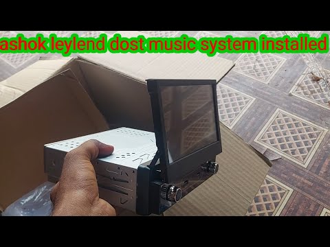 Ashok Leyland dost music system install