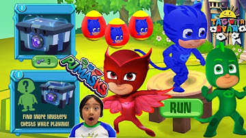 Tag with Ryan PJ Masks Catboy Mystery Chest Unboxing New Update All Characters Unlocked Combo Panda