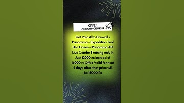 Palo Alto Firewall + Panorama + Expedition Tool Use Cases + Panorama API Live Combo Training