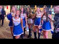 London Nightlife with Surprise Cheerleaders 🇬🇧 London Night Walk