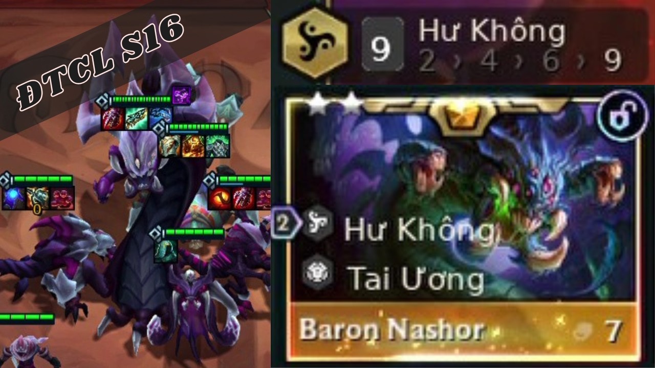 Baron Hư Không | ĐTCL mùa 16 | Xếp hạng | LMHT | Full Gameplay