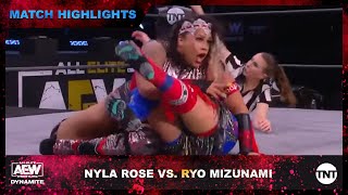 Nyla Rose and Ryo Mizunami in the AEW Women’s World Championship Eliminator Tournament Final