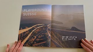 ASMR Magazine Flipping 🚴‍♀️Swiss-style🇨🇭💛💖