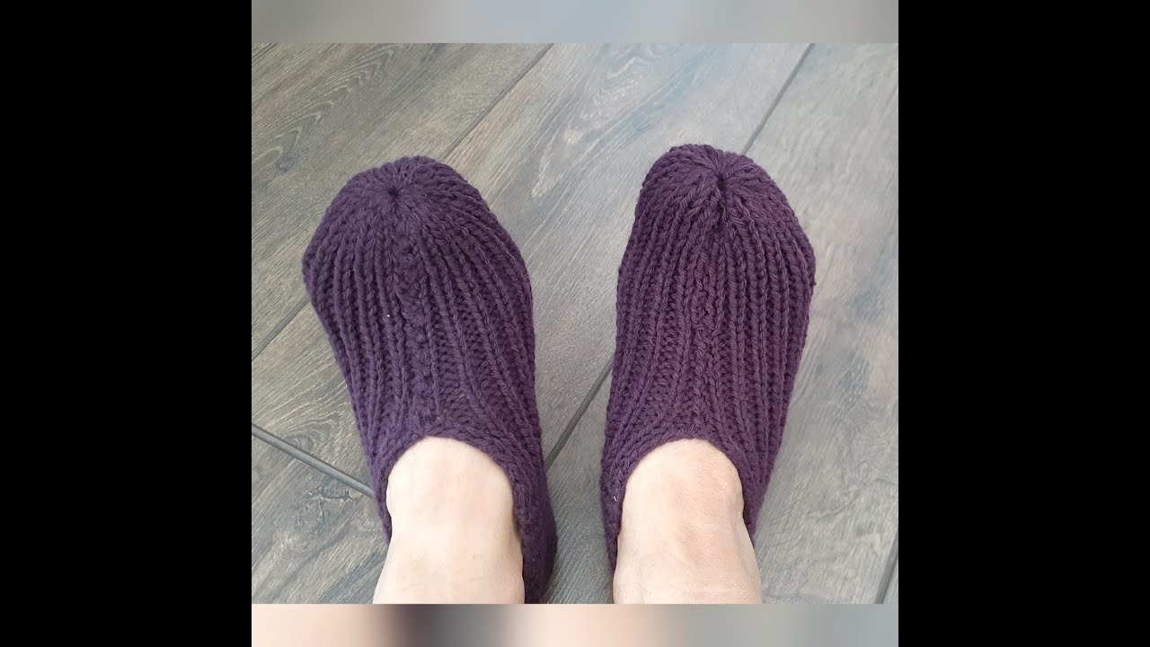 SAPATINHO DE TRICÔ - ADULTO!!! FÁCIL - YouTube