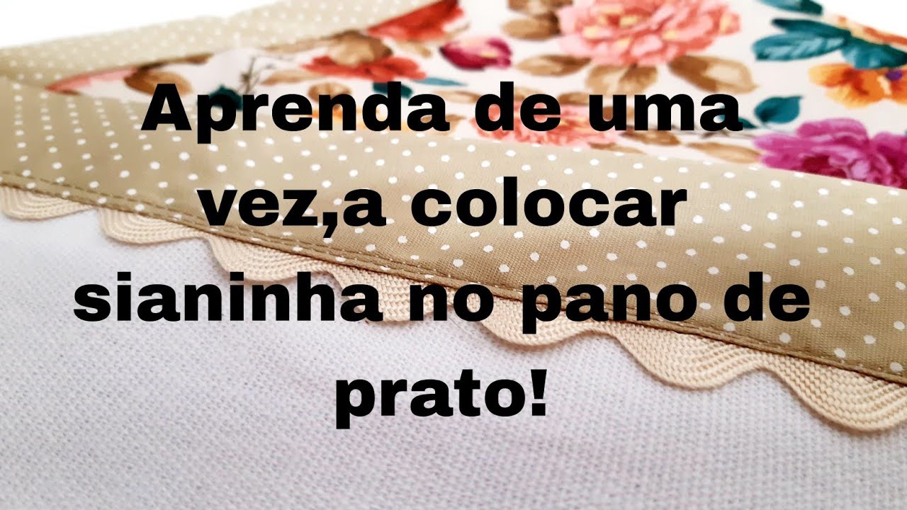 Como colocar sianinha de um jeito fácil e bem acabado!