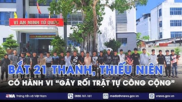 Bắt 21 thanh, thiếu niên có hành vi “Gây rối trật tự công cộng” - VNA